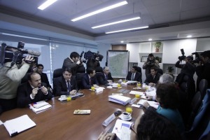 Sesión Comité de Ministros (fuente El Mostrador) cuando se rechazó HidroAysén.